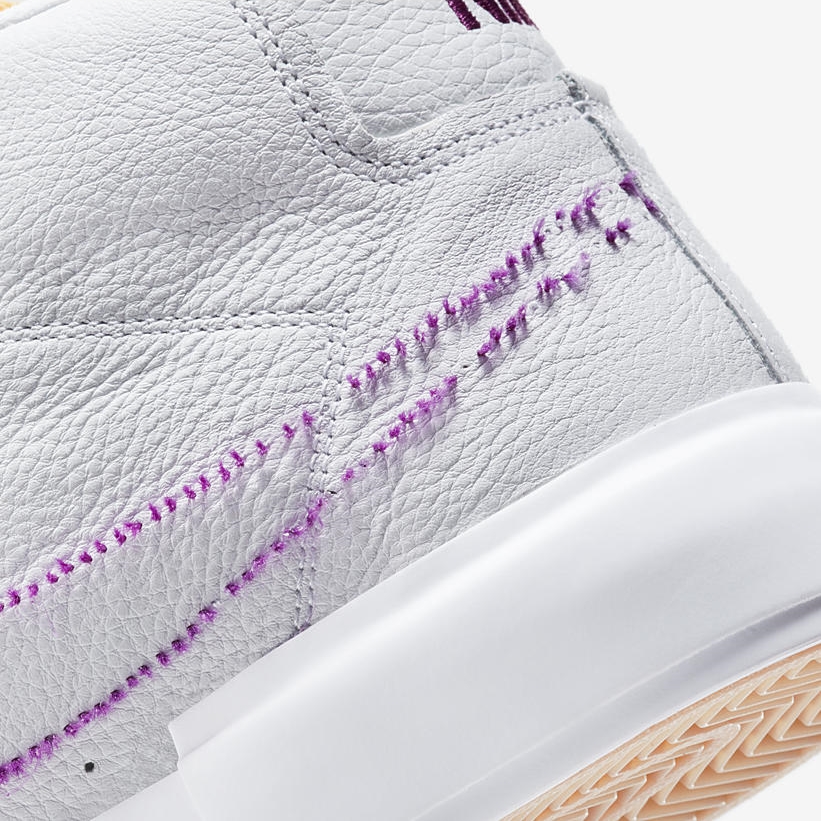 国内 2/24 発売！ナイキ SB ブレーザー ミッド エッジ “ホワイト/パープル/ゴールド” (NIKE SB BLAZER MID EDGE “White/Purple/Gold”) [DA2189-100]