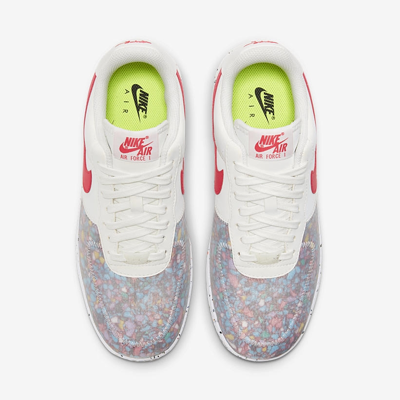 ナイキ ウィメンズ エア フォース 1 クレーター フォーム “スペースヒッピー” サミットホワイト/サイレンレッド (NIKE WMNS AIR FORCE 1 CRATER FOAM “SPACE HIPPIE” Summit White/Siren Red) [CT1986-101]