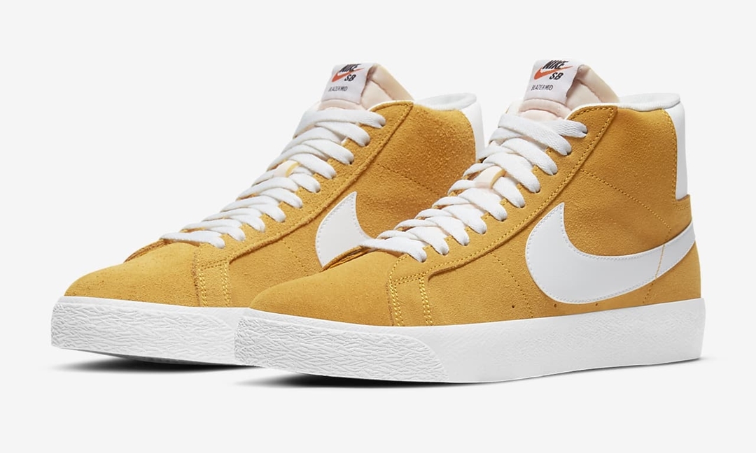 ナイキ SB ズーム ブレーザー ミッド “ユニバーシティゴールド/ブラック/ホワイト” (NIKE SB ZOOM BLAZER MID “University Gold/Black/White”) [864349-700]