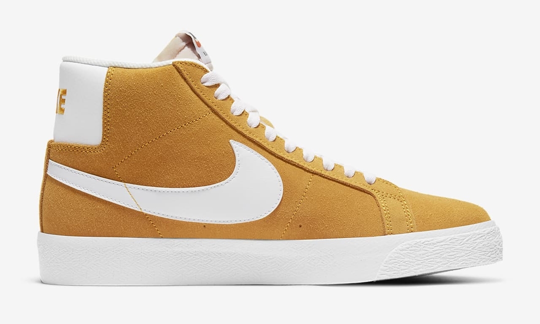 ナイキ SB ズーム ブレーザー ミッド “ユニバーシティゴールド/ブラック/ホワイト” (NIKE SB ZOOM BLAZER MID “University Gold/Black/White”) [864349-700]