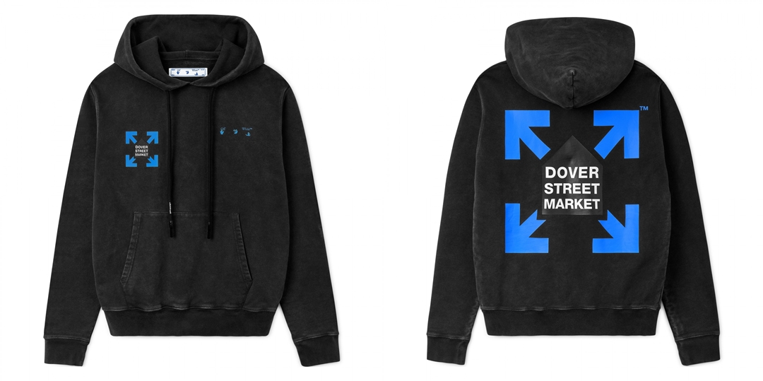 OFF-WHITE C/O VIRGIL ABLOH × DSM “Fluro Rebellion HOODIE” (オフホワイト ドーバーストリートマーケット)