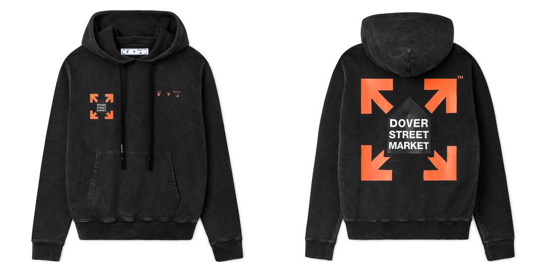 OFF-WHITE C/O VIRGIL ABLOH × DSM “Fluro Rebellion HOODIE” (オフホワイト ドーバーストリートマーケット)