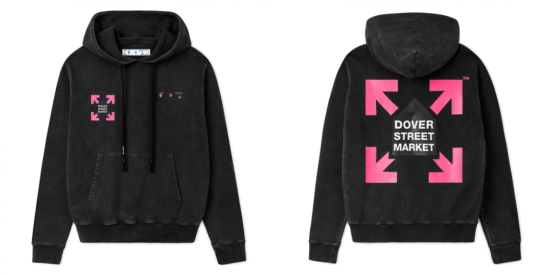 OFF-WHITE C/O VIRGIL ABLOH × DSM “Fluro Rebellion HOODIE” (オフホワイト ドーバーストリートマーケット)