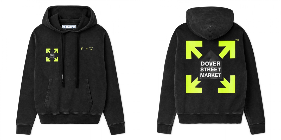 OFF-WHITE C/O VIRGIL ABLOH × DSM “Fluro Rebellion HOODIE” (オフホワイト ドーバーストリートマーケット)