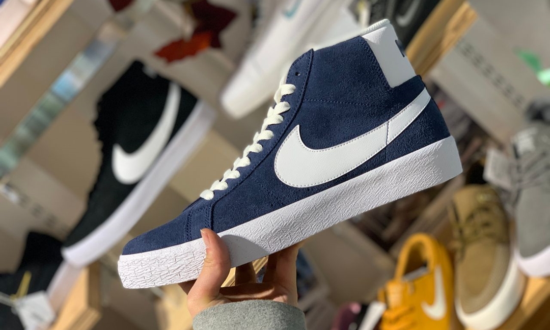 ナイキ SB ズーム ブレーザー ミッド “ディープシーブルー/ブラック/ホワイト” (NIKE SB ZOOM BLAZER MID “Deep Sea Blue/Black/White”) [864349-401]