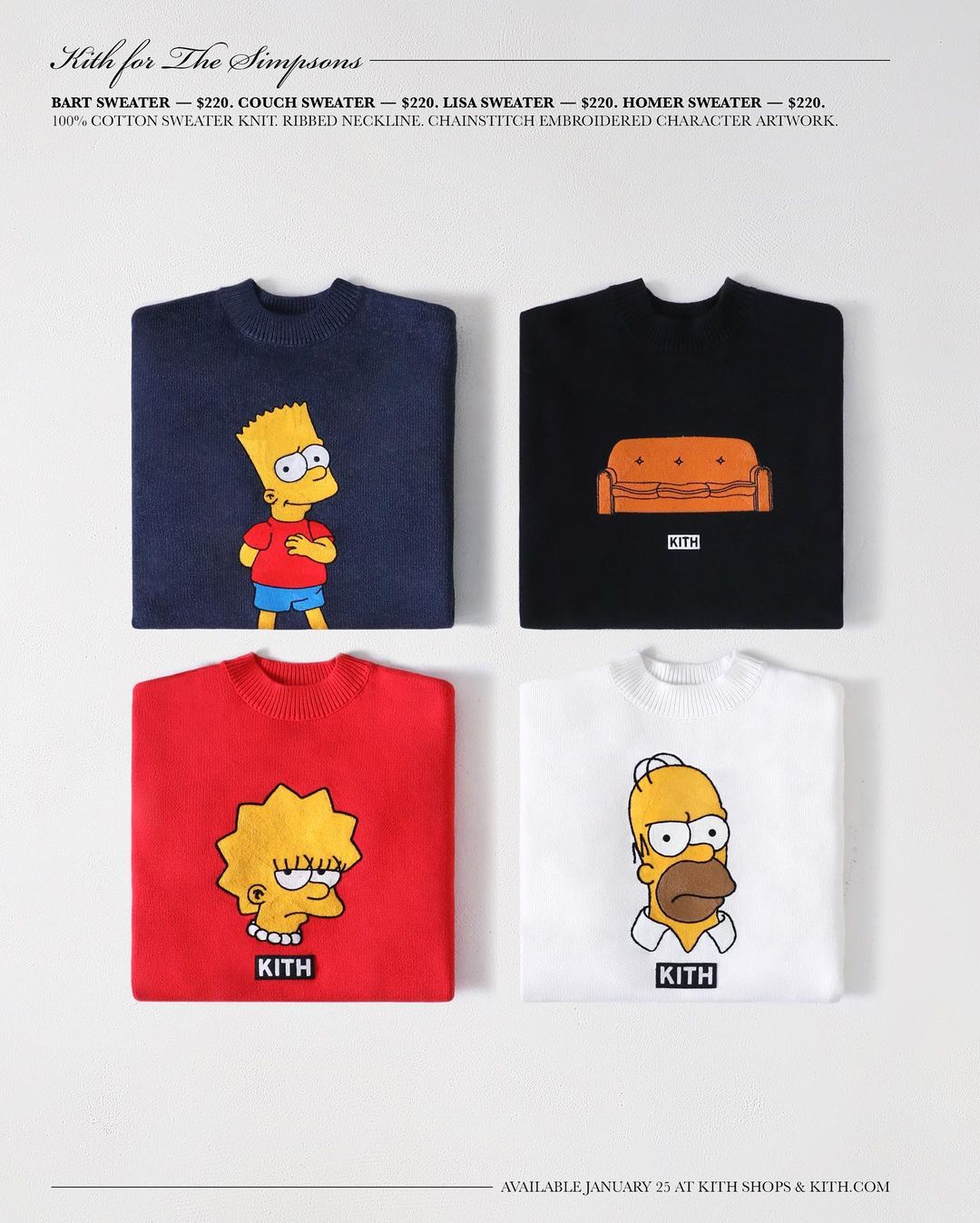 【The Simpsons】KITH MONDAY PROGRAM 2021年 第4弾 (キス)