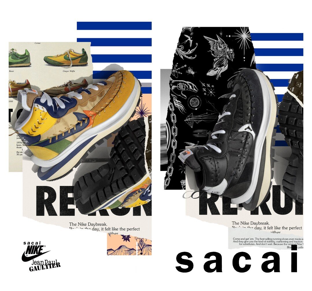 【国内 2/21 発売】NIKE × Sacai x Jean-Paul Gaultier LD VAPOR WAFFLE (ナイキ サカイ ジャン＝ポール・ゴルチエ ヴェイパー ワッフル) [DH9186-001,200]