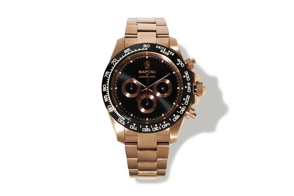 A BATHING APE オリジナルリストウォッチ「TYPE 4 BAPEX」がシルバー、ゴールドの2色展開で1/23 から発売 (ア ベイシング エイプ)