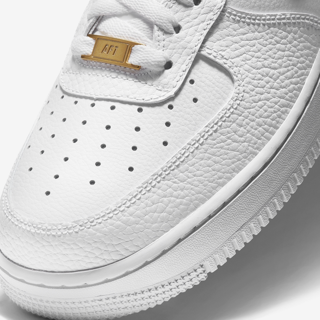 ナイキ エア フォース 1 ロー プレミアム “ホワイト/メタリックゴールド” (NIKE AIR FORCE 1 LOW PREMIUM “White/Metallic Gold”) [CZ0326-101]