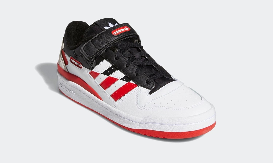 【発売予定】adidas Originals FORUM LOW PREMIUM “Black/White/Red” (アディダス オリジナルス フォーラム ロー プレミアム “ブラック/ホワイト/レッド”) [FY4974]