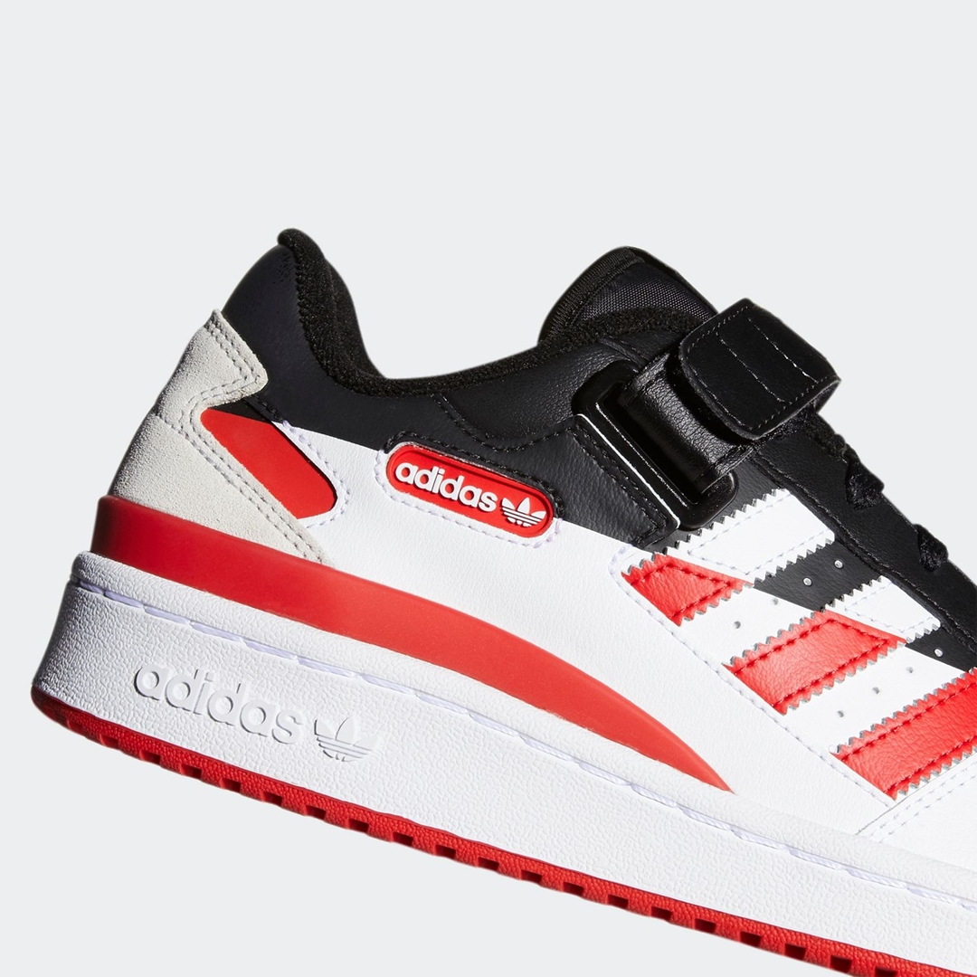 【発売予定】adidas Originals FORUM LOW PREMIUM “Black/White/Red” (アディダス オリジナルス フォーラム ロー プレミアム “ブラック/ホワイト/レッド”) [FY4974]