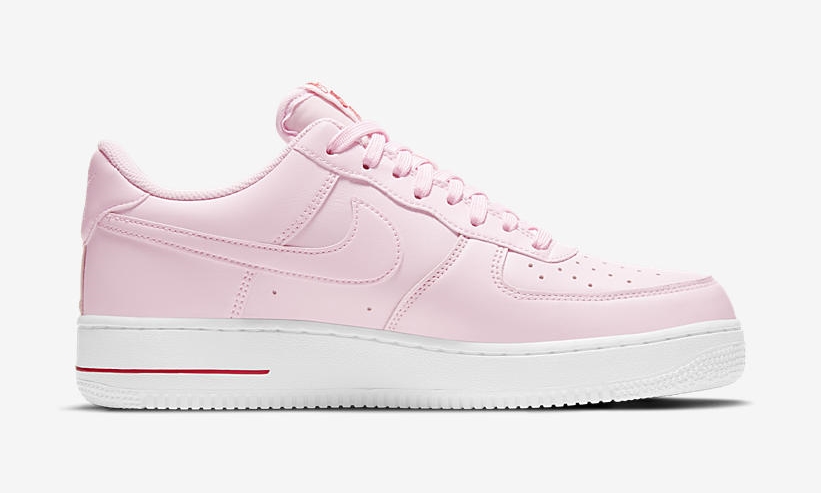 2/25 発売予定！ナイキ エア フォース 1 07 ロー LX “ピンクフォーム/ホワイト/ユニバーシティレッド” (NIKE AIR FORCE 1 07 LOW LX “Pink Foam/White/University Red”) [CU6312-600]