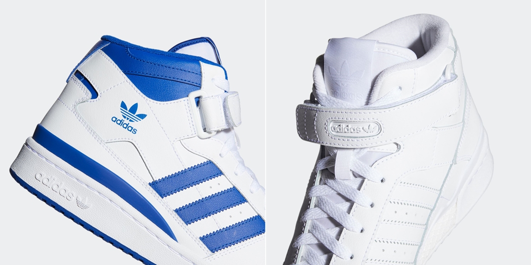 adidas Originals FORUM MID “White/Blue” (アディダス オリジナルス フォーラム ミッド “ホワイト/ブルー”) [FY4975,FY4976]