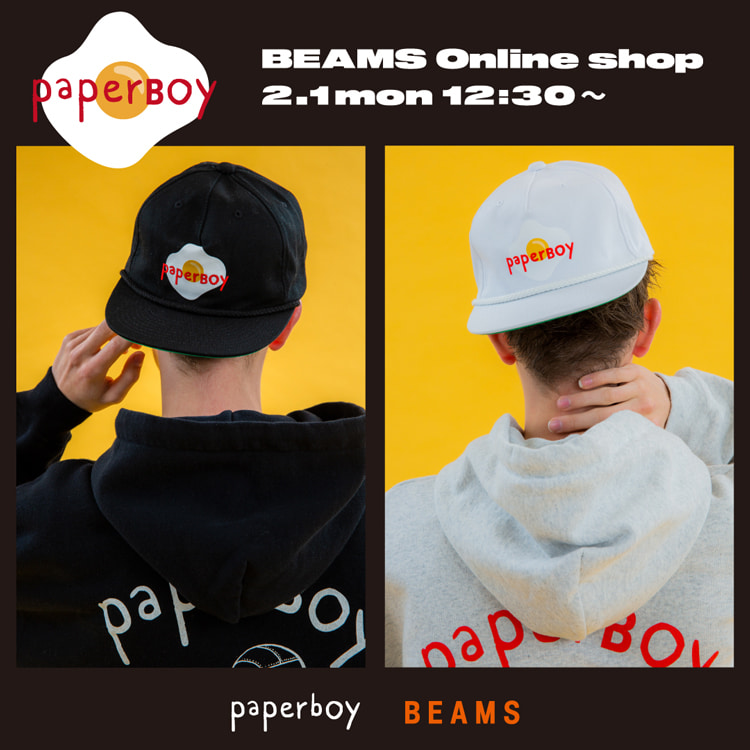 「目玉焼き」をテーマにしたBEAMS × パリのカフェ「paperboy」とコラボ 第4弾が国内2/1 00:00～発売 (ビームス ペーパーボーイ)