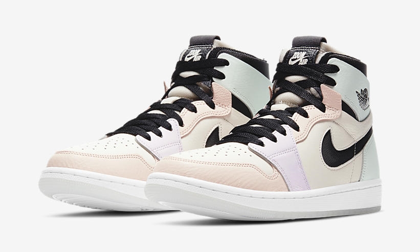 ナイキ ウィメンズ エア ジョーダン 1 ハイ ズーム “ホワイト/グレーヘザー/カーキ” (NIKE WMNS AIR JORDAN 1 HIGH ZOOM “White/Grey Heather/Olive Aura/Khaki”) [CT0979-102]