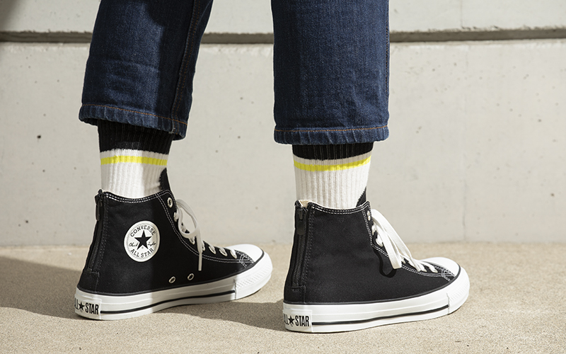 コンバースから、かかとジッパー仕様のALL STARが直営店限定で2/17からソックス同時発売 (CONVERSE オールスター)