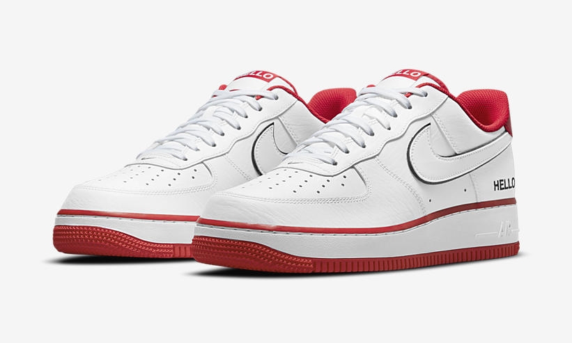 海外 6/3 発売予定！ナイキ エア フォース 1 07 ロー LX “ハロー/ホワイト/ユニバーシティレッド” (NIKE AIR FORCE 1 07 LOW LX “Hello/White/University Red”) [CZ0327-100]