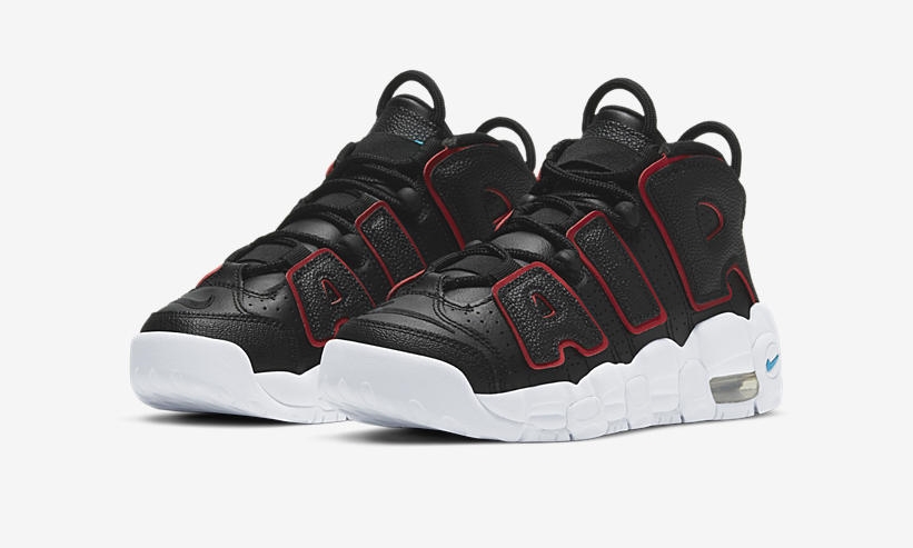 NIKE AIR MORE UPTEMPO GS ブラック/ホワイト【25.0】