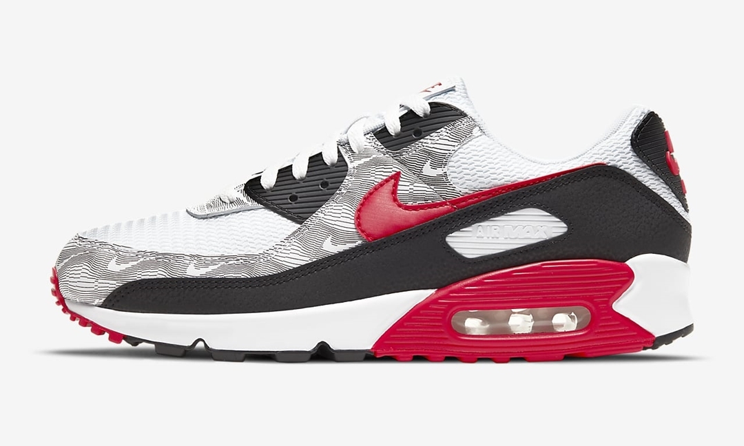 2/6 発売！ナイキ エア マックス 90 エッセンシャル “ホワイト/ブラック/ユニバーシティレッド” (NIKE AIR MAX 90 ESSENTIAL “White/Black/University Red”) [DJ0639-100]