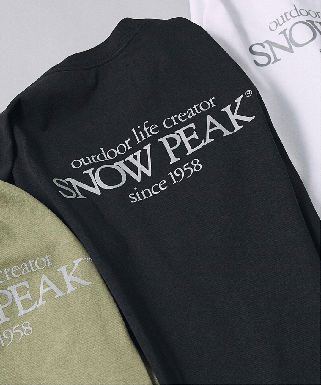 Snow Peak × JOURNAL STANDARD relume 別注 リフレクターロゴ ロングスリーブが2月中旬発売 (スノーピーク ジャーナルスタンダード)