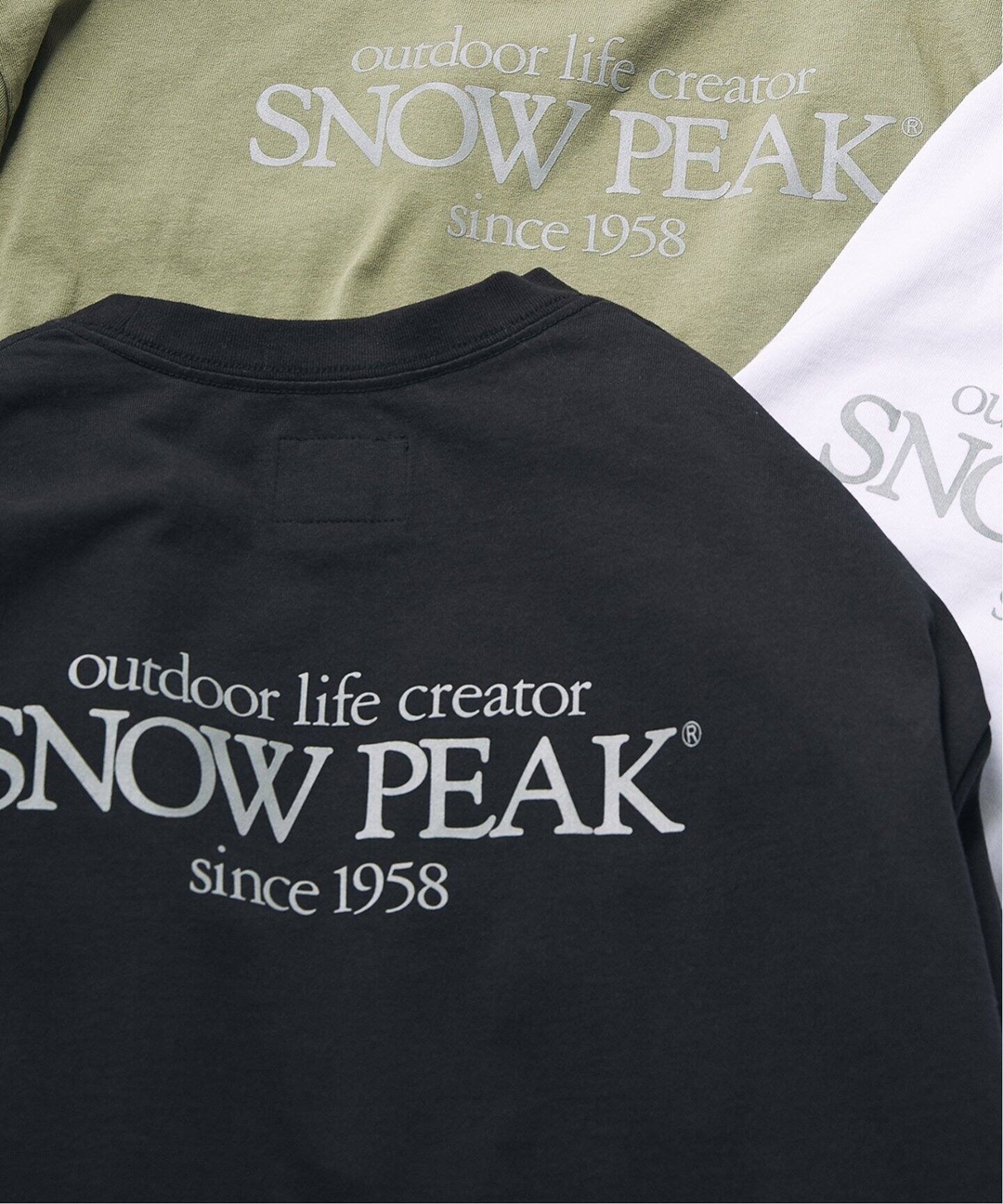 Snow Peak × JOURNAL STANDARD relume 別注 リフレクターロゴ ロングスリーブが2月中旬発売 (スノーピーク ジャーナルスタンダード)