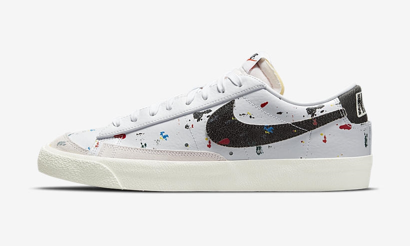 【国内 4/23 発売】ナイキ ブレーザー ロー 77 ビンテージ “スプラッター/ホワイト/ブラック” (NIKE BLAZER LOW 77 VINTAGE “Splatter/White/Black”) [DJ1517-100]