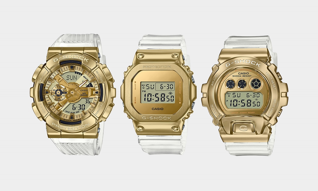 金塊をモチーフにデザインした G-SHOCK "Metal Covered"が 2月発売 (ジーショック Gショック)