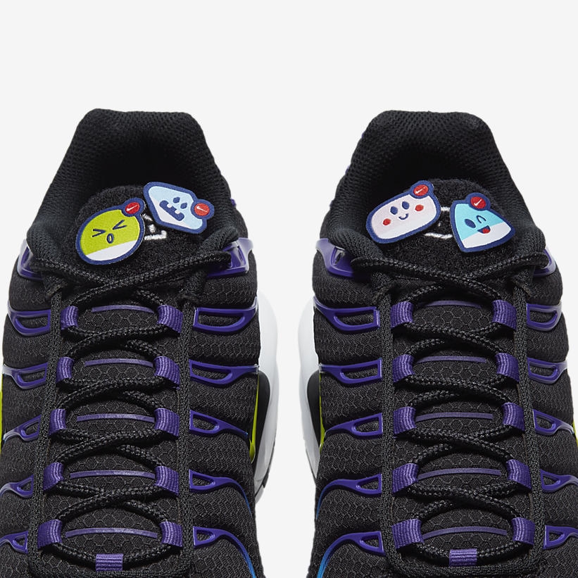 ナイキ エア マックス プラス “顔文字/ブラック/コートパープル” (NIKE AIR MAX PLUS “Kaomoji/Black/Court Purple”) [DH3189-001]