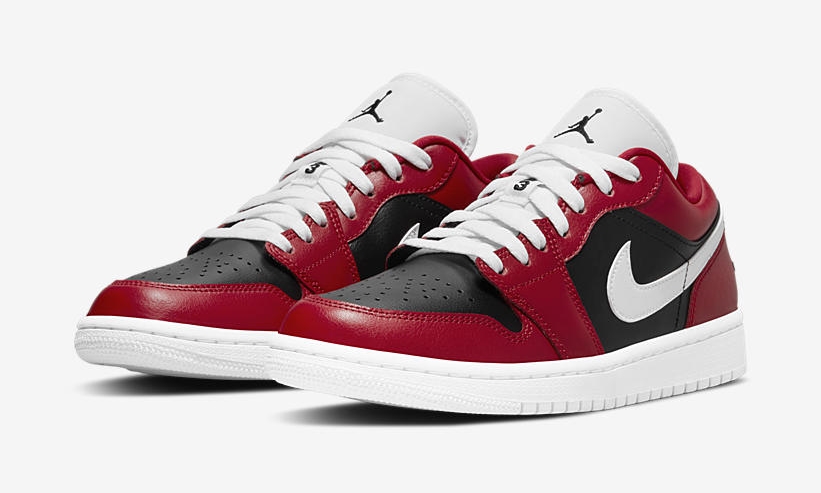 ナイキ ウィメンズ エア ジョーダン 1 ロー “ジムレッド/ホワイト/ブラック” (NIKE WMNS AIR JORDAN 1 LOW “Gym RedWhite/Black”) [DC0774-603]