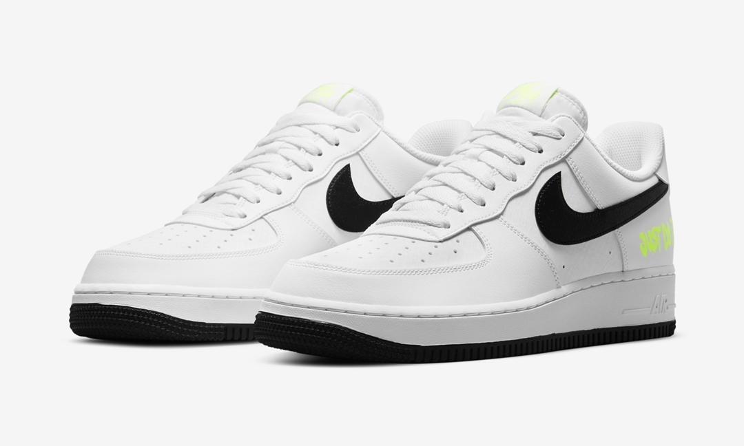 ナイキ エア フォース 1 07 ロー "ジャストドゥイット" ホワイト/ブラック (NIKE AIR FORCE 1 07 LOW "Just Do It" White/Black) [DJ6878-100]