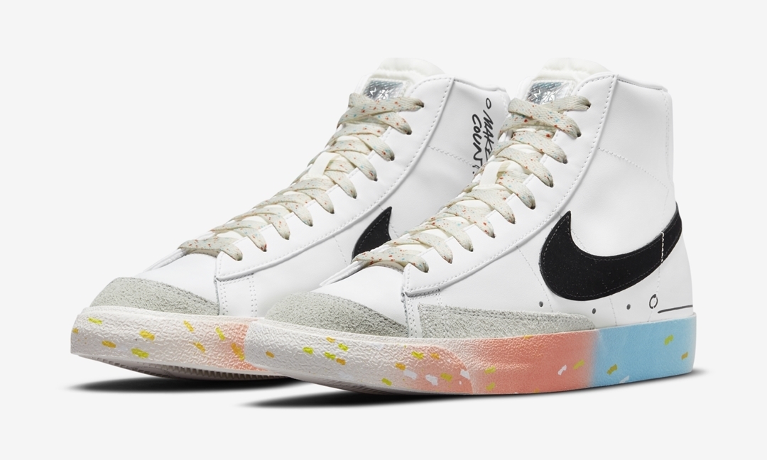 ナイキ ブレーザー ミッド 77 “ジャストドゥイット” ホワイト/ブラック (NIKE BLAZER MID 77 “Just Do It” White/Black) [DJ4278-101]