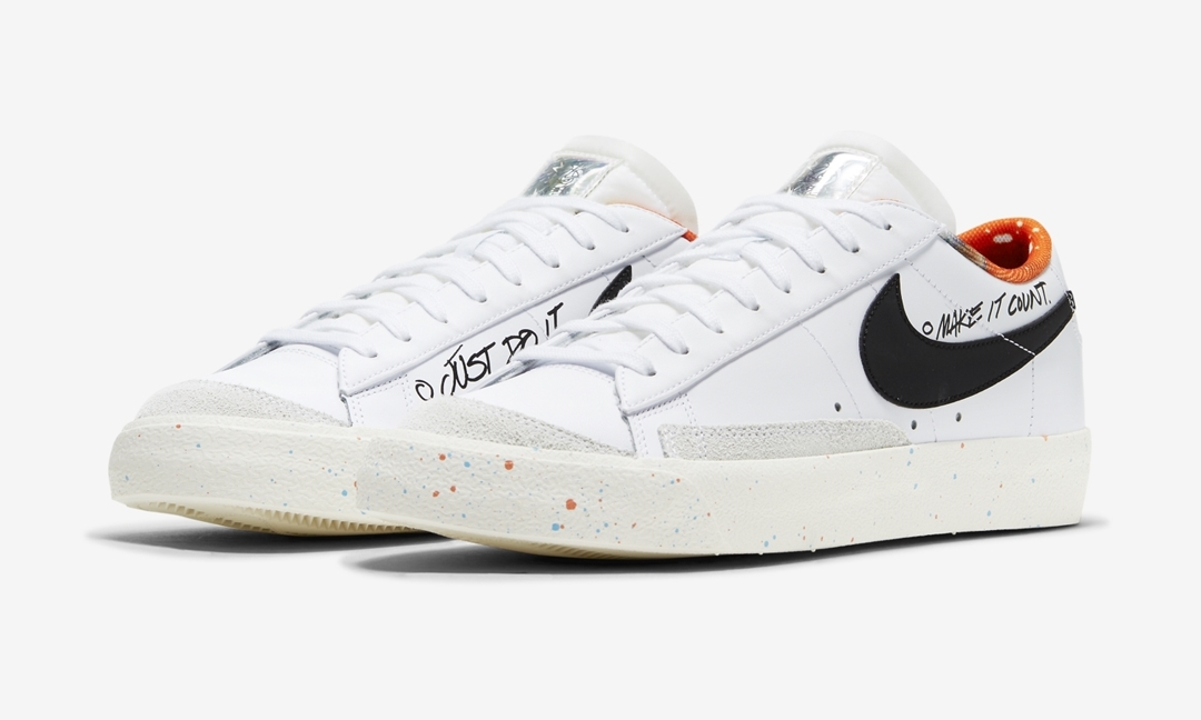 ナイキ ブレーザー ロー 77 “ジャストドゥイット” ホワイト/ブラック (NIKE BLAZER LOW 77 “Just Do It” White/Black) [DJ4279-101]