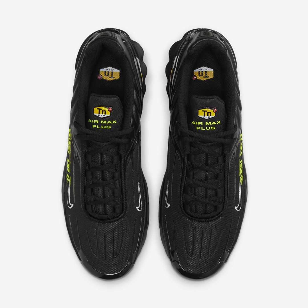 ナイキ エア マックス プラス 3 “ジャストドゥイット” ブラック/ボルト (NIKE AIR MAX PLUS III “Just Do It” Black/Volt) [DJ6877-001]