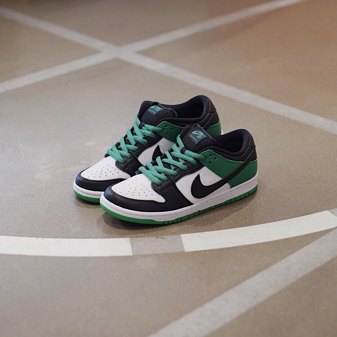 【2024年 4/3 再販】ナイキ SB ダンク ロー プロ "セルティックス/クラシックグリーン/ブラック" (NIKE SB DUNK LOW PRO "Celtics/Classic Green/Black") [BQ6817-302]