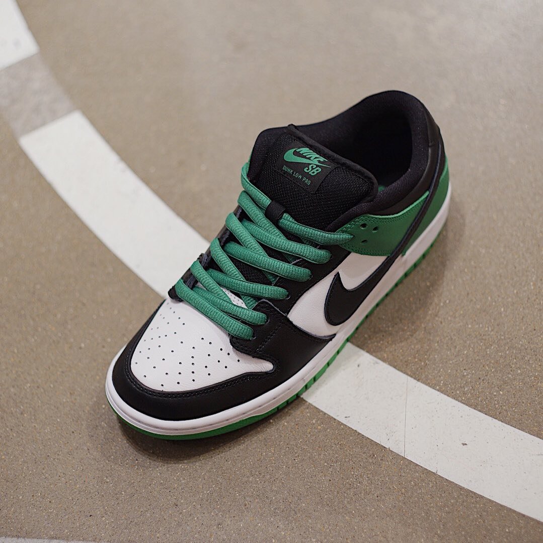 【2024年 4/3 再販】ナイキ SB ダンク ロー プロ “セルティックス/クラシックグリーン/ブラック” (NIKE SB DUNK LOW PRO “Celtics/Classic Green/Black”) [BQ6817-302]