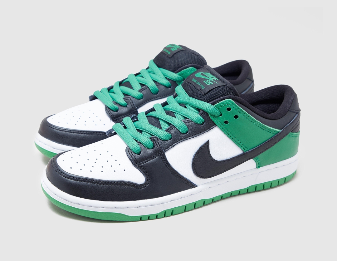 【2024年 4/3 再販】ナイキ SB ダンク ロー プロ “セルティックス/クラシックグリーン/ブラック” (NIKE SB DUNK LOW PRO “Celtics/Classic Green/Black”) [BQ6817-302]