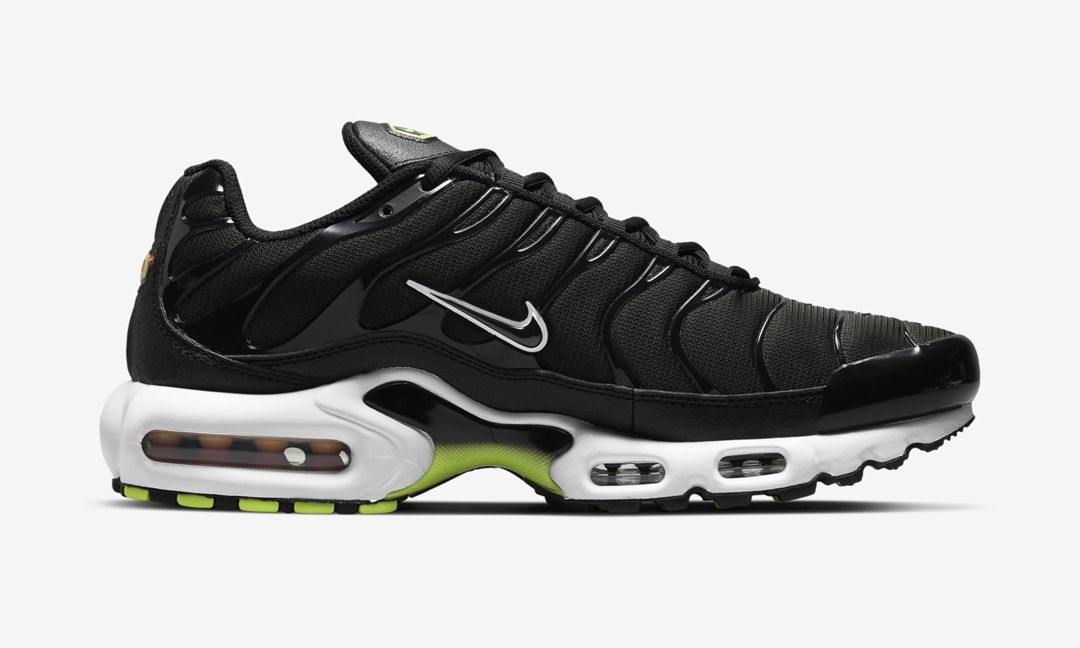 ナイキ エア マックス プラス “ジャストドゥイット” ブラック/ボルト (NIKE AIR MAX PLUS “Just Do It” Black/Volt) [DJ6876-001]