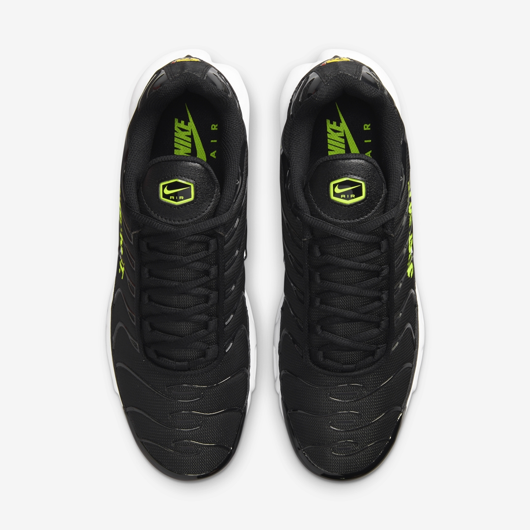 ナイキ エア マックス プラス “ジャストドゥイット” ブラック/ボルト (NIKE AIR MAX PLUS “Just Do It” Black/Volt) [DJ6876-001]