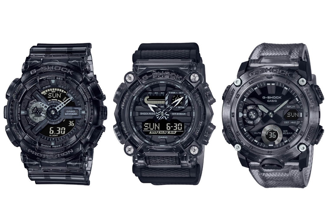 クリア/グレーのスケルトンシリーズ G-SHOCK “Skeleton series” Clear/Greyが 2/19 発売 (ジーショック Gショック)