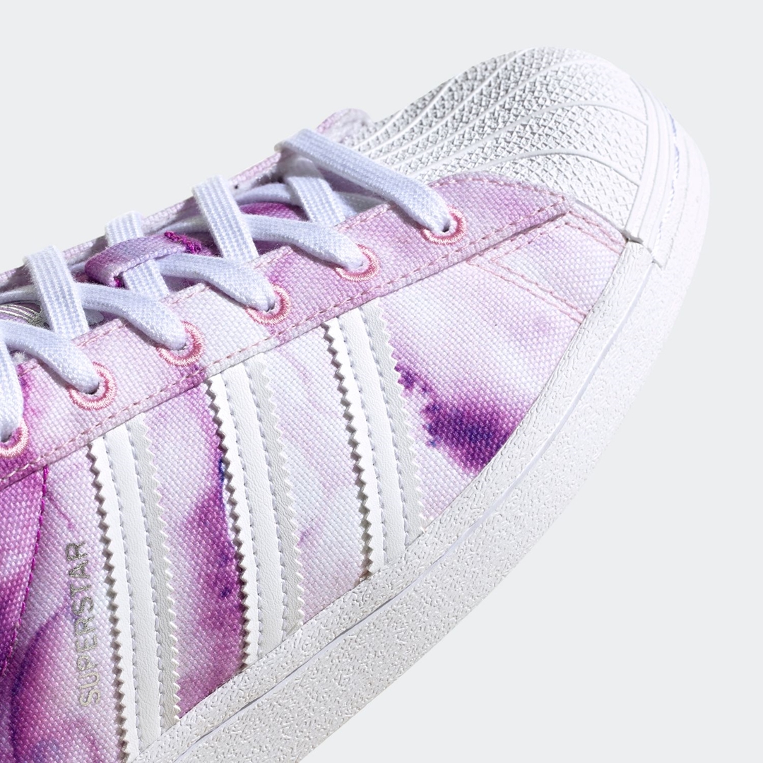 2/4 発売！パープルカラーの水彩画タッチ adidas Originals SUPERSTAR “Ultra Purple/White/True Pink” (アディダス オリジナルス スーパースター “ウルトラパープル/ホワイト/トゥルーピンク”) [FX6033]