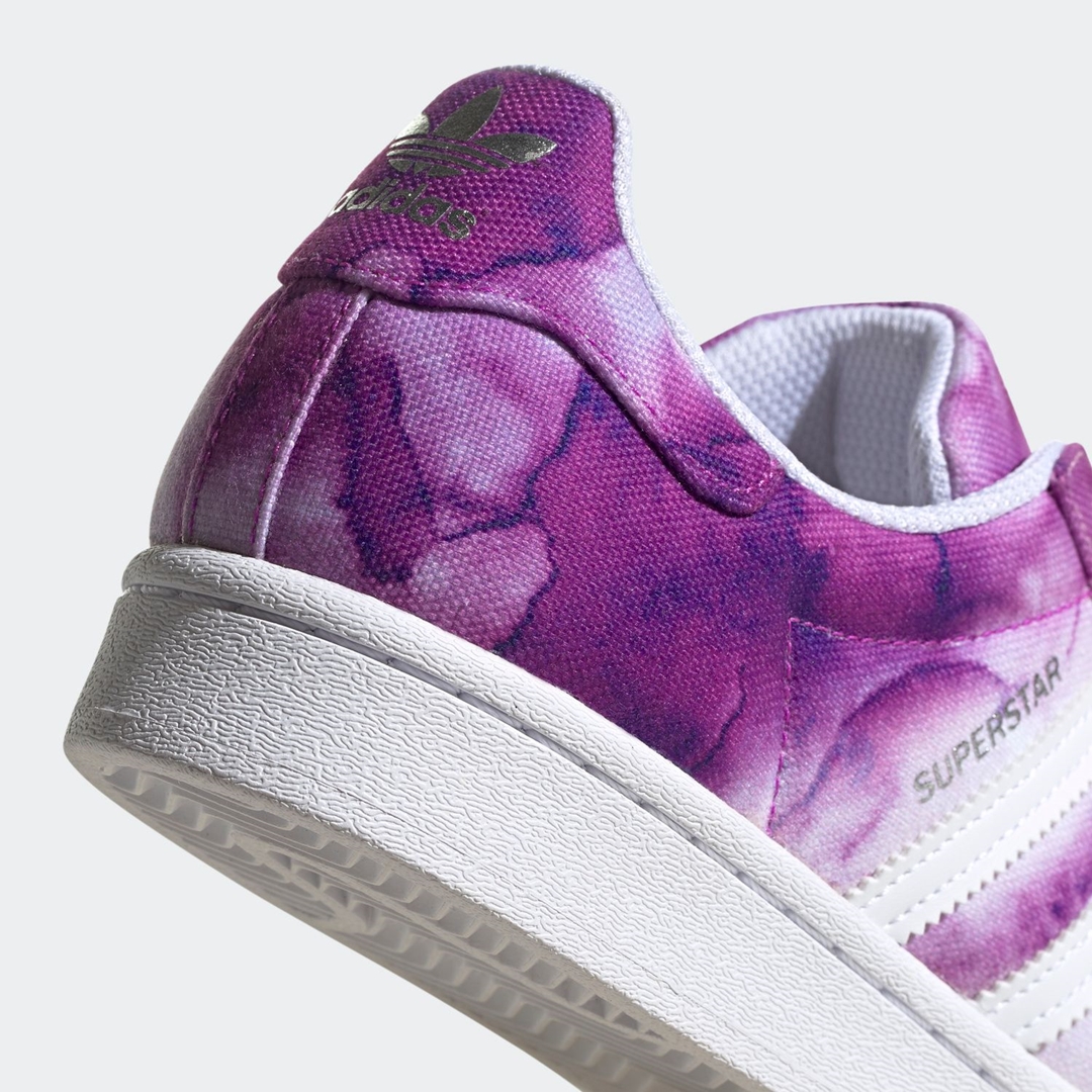 2/4 発売！パープルカラーの水彩画タッチ adidas Originals SUPERSTAR “Ultra Purple/White/True Pink” (アディダス オリジナルス スーパースター “ウルトラパープル/ホワイト/トゥルーピンク”) [FX6033]