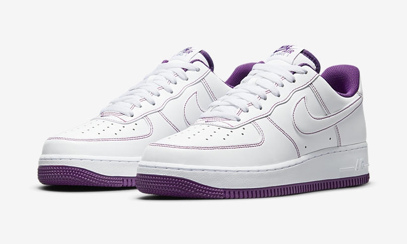 ナイキ エア フォース 1 07 ロー “ホワイト/ヴァイオテック” (NIKE AIR FORCE 1 07 LOW “White/Viotech”) [CV1724-105]