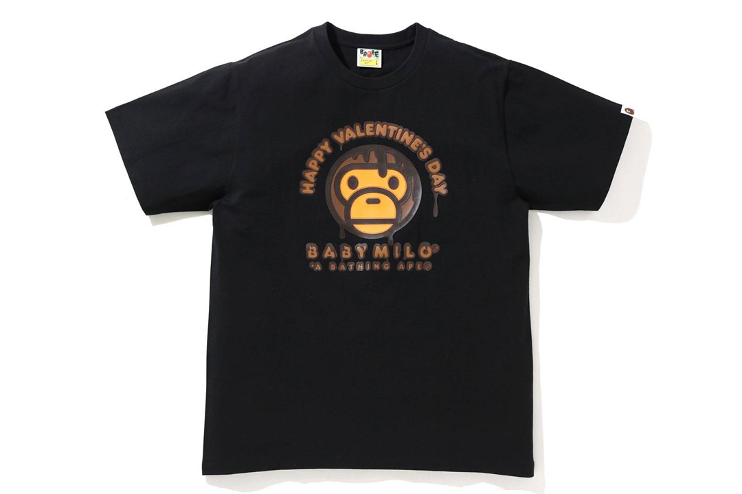 A BATHING APE からバレンタインシーズン限定アイテムとして甘いチョコレートのコーティングをイメージして仕上げたTEEが2/6 発売 (ア ベイシング エイプ)