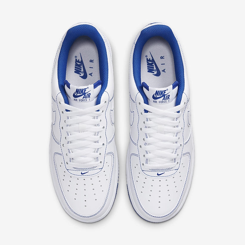 ナイキ エア フォース 1 07 ロー “ホワイト/ゲームロイヤル” (NIKE AIR FORCE 1 07 LOW “White/Game Royal”) [CV1724-101]