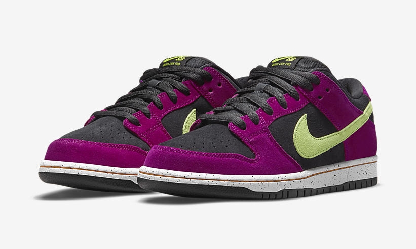 海外 7/10、国内 8/23 発売！ナイキ SB ダンク ロー プロ “レッドプラム/タクシー” (NIKE SB DUNK LOW PRO “Red Plum/Taxi”) [BQ6817-501]