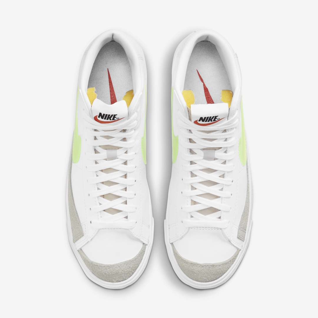 ナイキ ブレーザー ミッド 77 “ホワイト/ボルト” (NIKE BLAZER MID 77 “White/Volt”) [DJ3050-100]