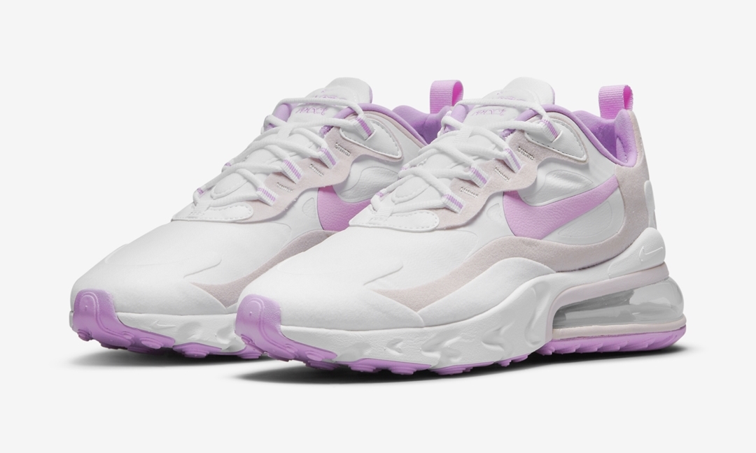 ナイキ エア マックス 270 リアクト “ホワイト/パープル” (NIKE AIR MAX 270 REACT “White/Purple”) [CZ1609-100]