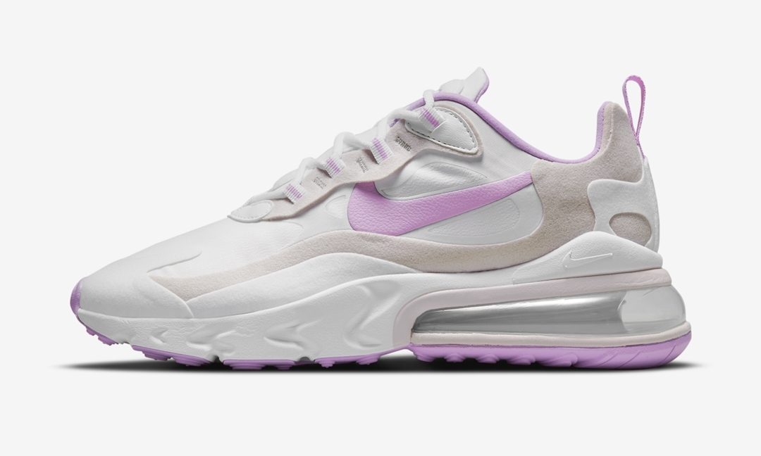 ナイキ エア マックス 270 リアクト “ホワイト/パープル” (NIKE AIR MAX 270 REACT “White/Purple”) [CZ1609-100]