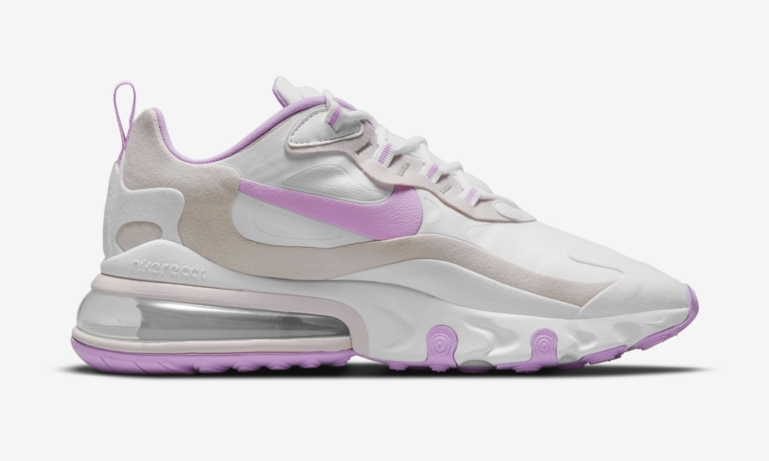 ナイキ エア マックス 270 リアクト “ホワイト/パープル” (NIKE AIR MAX 270 REACT “White/Purple”) [CZ1609-100]