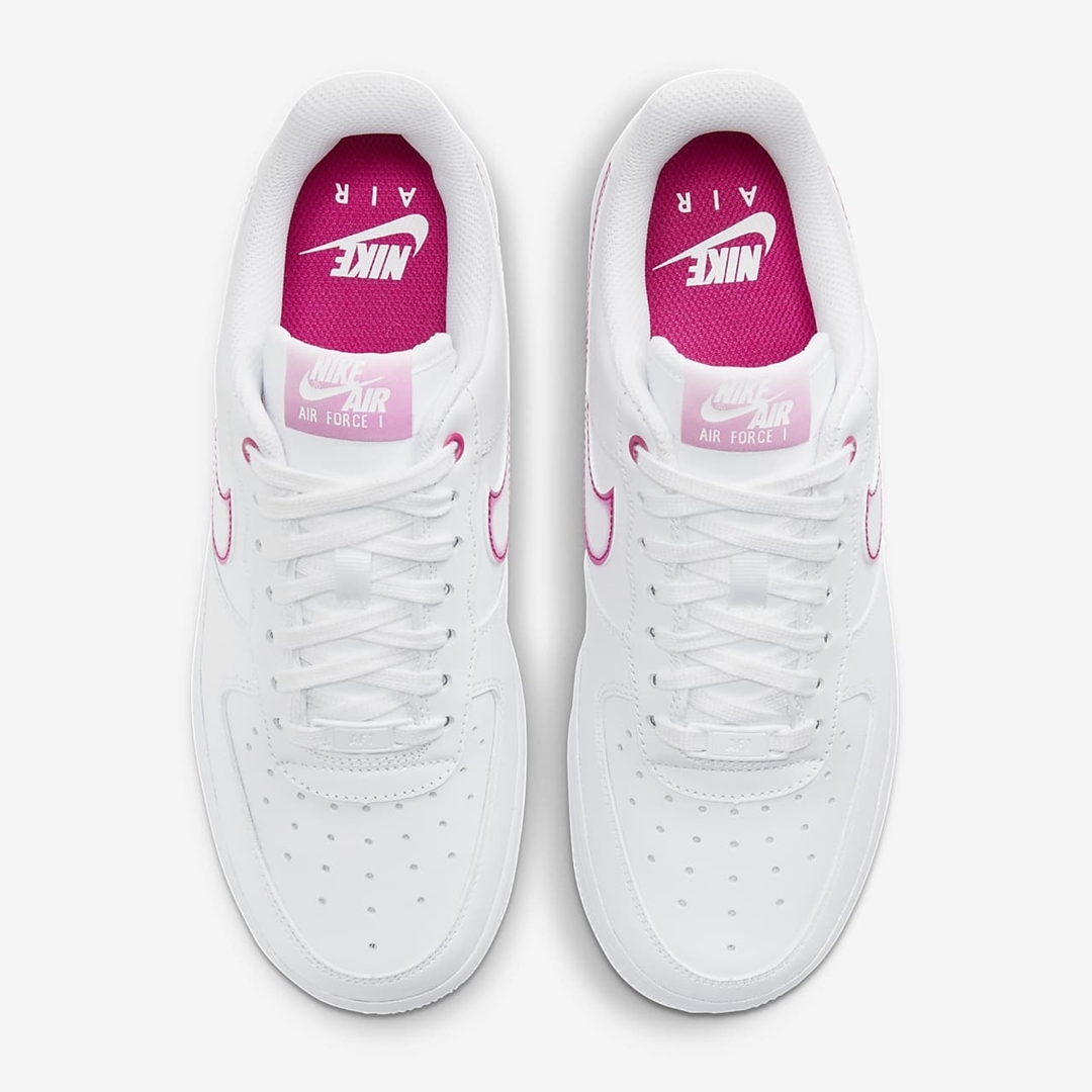 ナイキ ウィメンズ エア フォース 1 07 ロー “ホワイト/ファイヤーベリー” (NIKE WMNS AIR FORCE 1 07 LOW “White/Fireberry”) [DD9683-100]